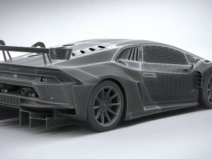 Huracan GT3 Evo Racecar 2019 3D Model