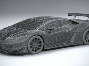 Huracan GT3 Evo Racecar 2019 3D-Modell