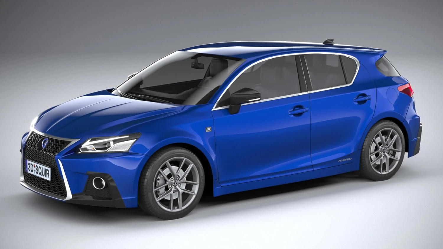 Lexus CT 200H 2020 3D Model .c4d .max .obj .3ds .fbx .stl .blend 