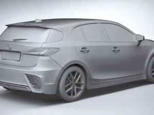 Lexus CT 200H 2020 3D Model