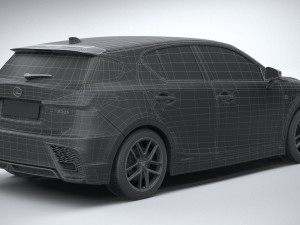 Lexus CT 200H 2020 3D 模型