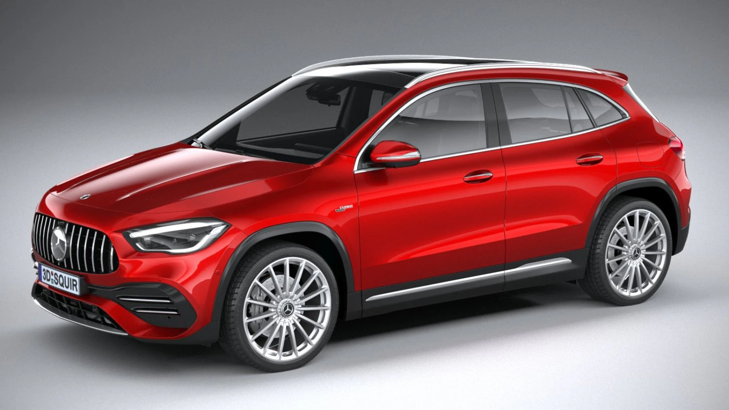 Mercedes-Benz GLA 35 AMG 2021 3D Model .c4d .max .obj .3ds .fbx .stl .blend 