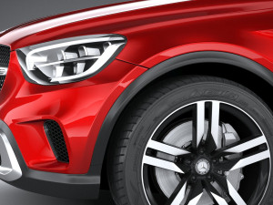 Mercedes-Benz GLC Coupe Basic 2020 3D Model