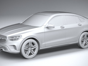 Mercedes-Benz GLC Coupe Basic 2020 3D Model