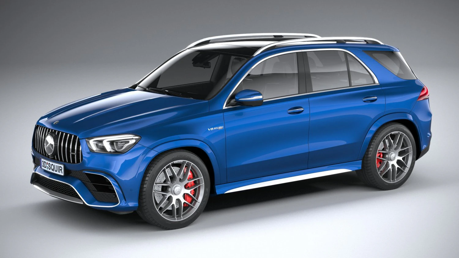 Mercedes-Benz GLE 63 AMG 2021 3D Model .c4d .max .obj .3ds .fbx .stl .blend 