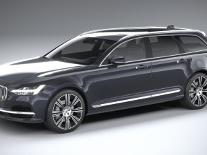 volvo v90 estate 2020 3D Model