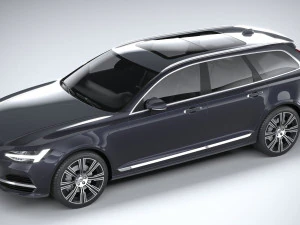 Volvo V90 Estate 2020 3D Model