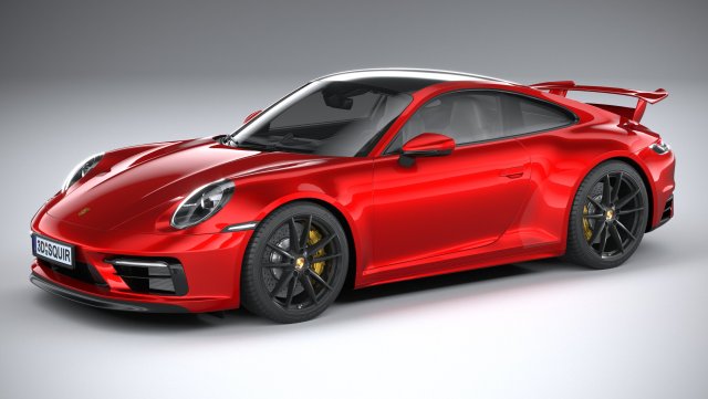 Porsche 911 Carrera Aerokit 2020 3D 모델 .c4d .max .obj .3ds .fbx .stl .blend 