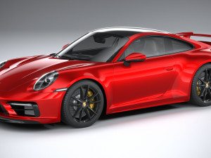 Porsche 911 Carrera Aerokit 2020 3D Модель