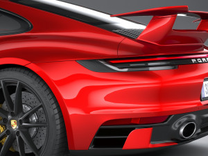 Porsche 911 Carrera Aerokit 2020 3D 모델