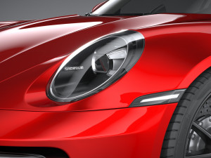 Porsche 911 Carrera Aerokit 2020 3D 모델