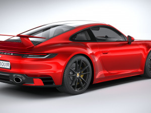 Porsche 911 Carrera Aerokit 2020 3D 모델