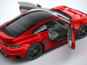 Porsche 911 Carrera Aerokit 2020 3D 모델