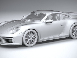 Porsche 911 Carrera Aerokit 2020 3D 모델