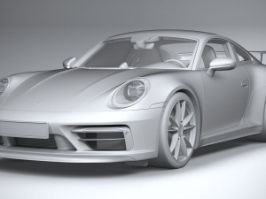 Porsche 911 Carrera Aerokit 2020 3D 모델