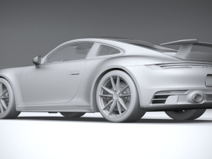 Porsche 911 Carrera Aerokit 2020 3D 모델