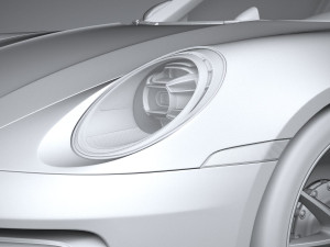 Porsche 911 Carrera Aerokit 2020 3D 모델