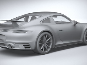Porsche 911 Carrera Aerokit 2020 3D 모델