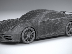 Porsche 911 Carrera Aerokit 2020 3D 모델