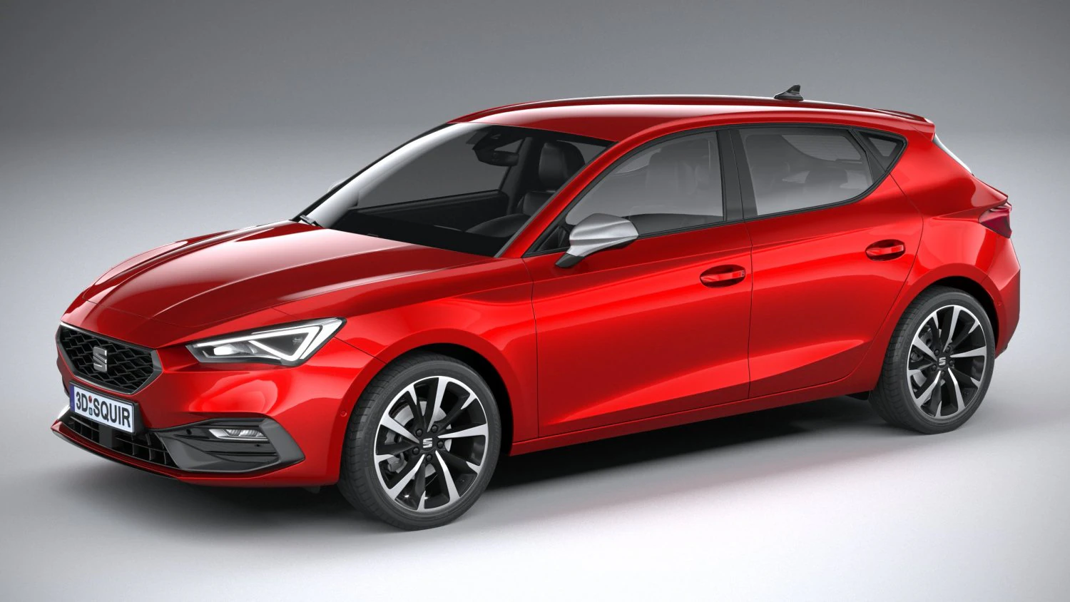 Seat Leon FR 2020 3D Model .c4d .max .obj .3ds .fbx .stl .blend 