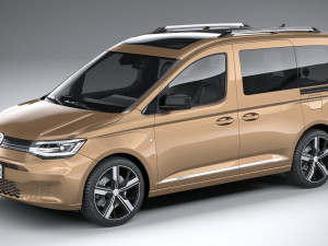 Volkswagen Caddy 2021 3D Model