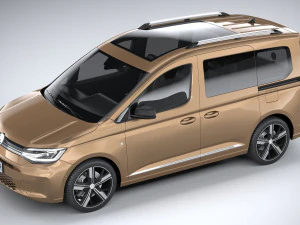 Volkswagen Caddy 2021 3D Model