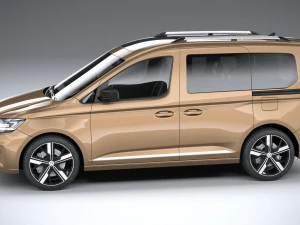 Volkswagen Caddy 2021 3D Model