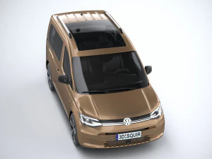 Volkswagen Caddy 2021 3D Model