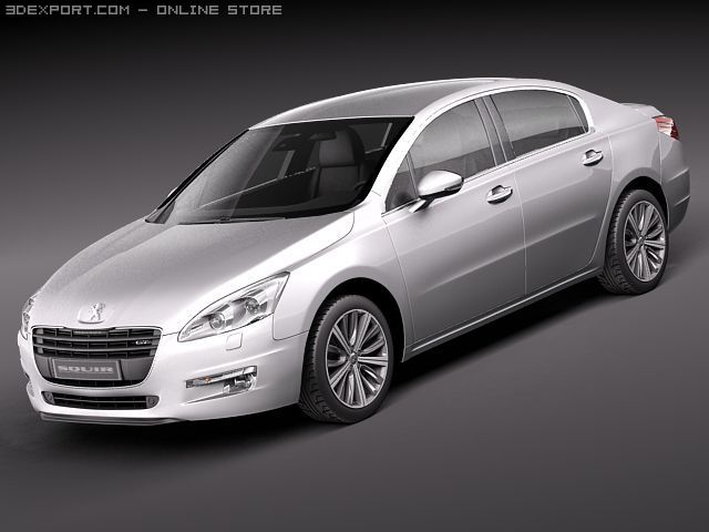 Peugeot 508 Sedan 2012 Modèle 3D .c4d .max .obj .3ds .fbx .stl .blend 