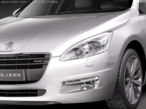 Peugeot 508 Sedan 2012 Modèle 3D