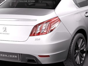 Peugeot 508 Sedan 2012 Modèle 3D