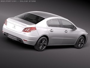 Peugeot 508 Sedan 2012 Modèle 3D