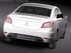 Peugeot 508 Sedan 2012 Modèle 3D