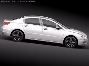 Peugeot 508 Sedan 2012 Modèle 3D