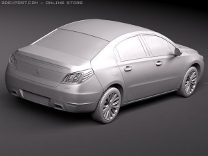 Peugeot 508 Sedan 2012 Modèle 3D