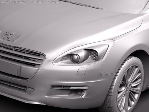 Peugeot 508 Sedan 2012 Modèle 3D