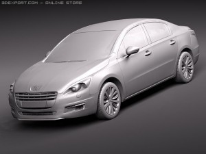 Peugeot 508 Sedan 2012 Modèle 3D