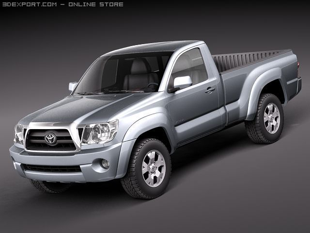 Toyota Tacoma Single Cab 2010 3Dモデル .c4d .max .obj .3ds .fbx .stl .blend 