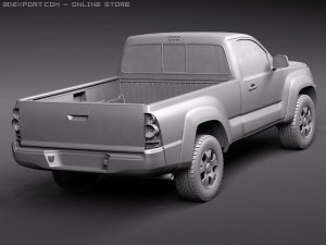 Toyota Tacoma Single Cab 2010 3Dモデル