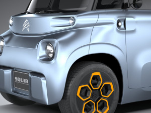 Citroen Ami 2021 3D Model