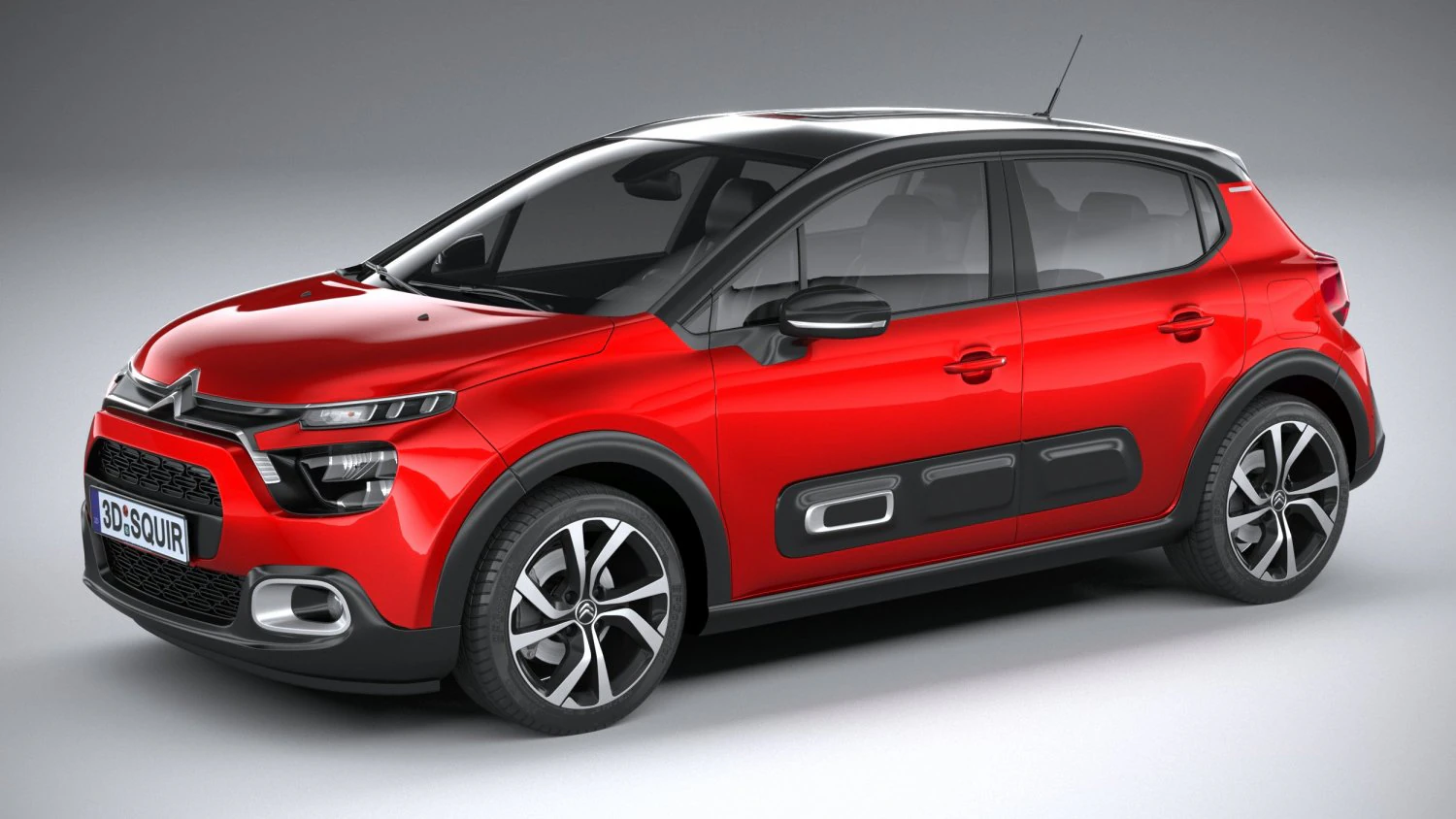 Citroen C3 2020 3D Model .c4d .max .obj .3ds .fbx .stl .blend