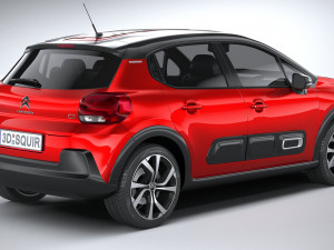 Citroen C3 2020 3Dモデル