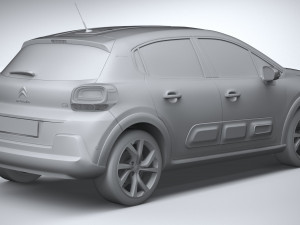 Citroen C3 2020 3Dモデル