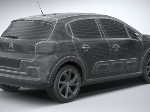 Citroen C3 2020 3Dモデル