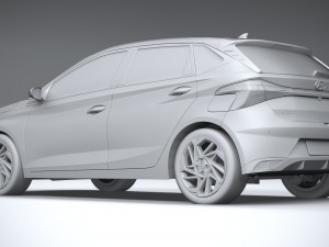 Hyundai i20 2021 3D Модель