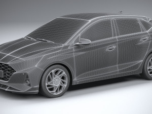 Hyundai i20 2021 3D Модель