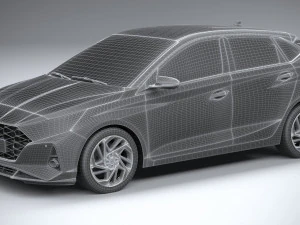 Hyundai i20 2021 3D Model