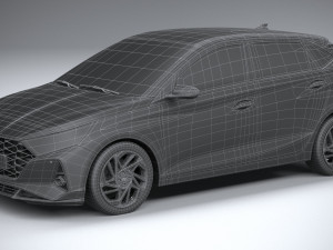 Hyundai i20 2021 3D Модель