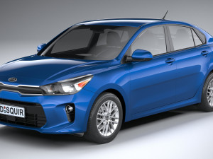Kia Rio Sedan 2018-2020 3D 모델