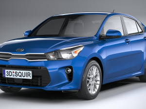 Kia Rio Sedan 2018-2020 3D 모델